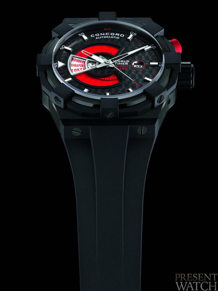 C1 WORLDTIMER RED by CONCORD
