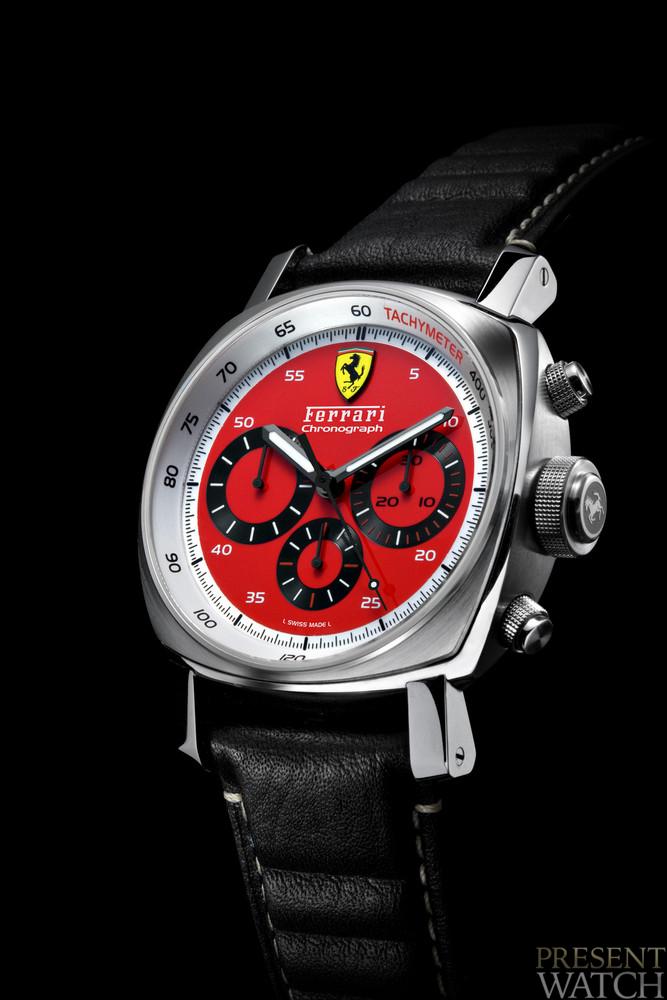 Ferrari Chronograph Red Dial 45 mm Steel