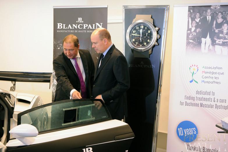 HSH Prince Albert II of Monaco and Blancpain for an exceptional auction