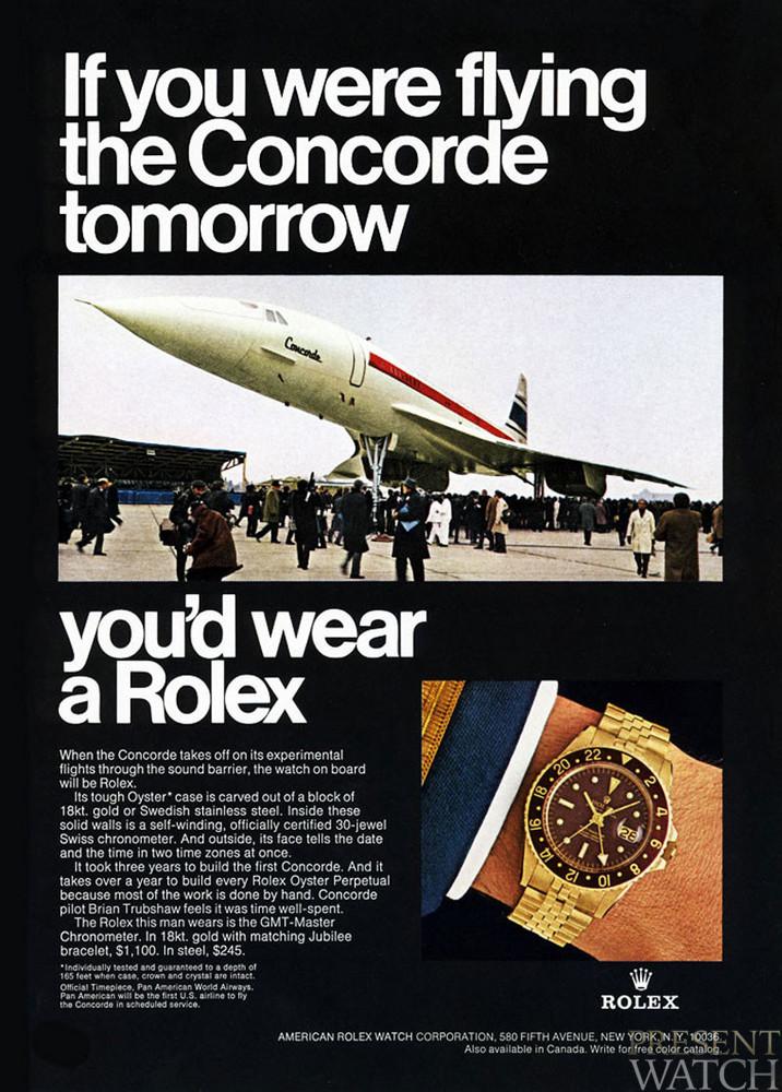 Concorde GMT advertisement 1968