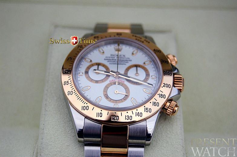 Rolex 116523 Daytona Cosmograph D serial 18K gold/SS in Collectors New Condition