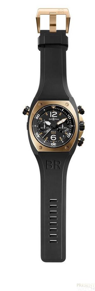 BR 02 CHRONO PINK GOLD