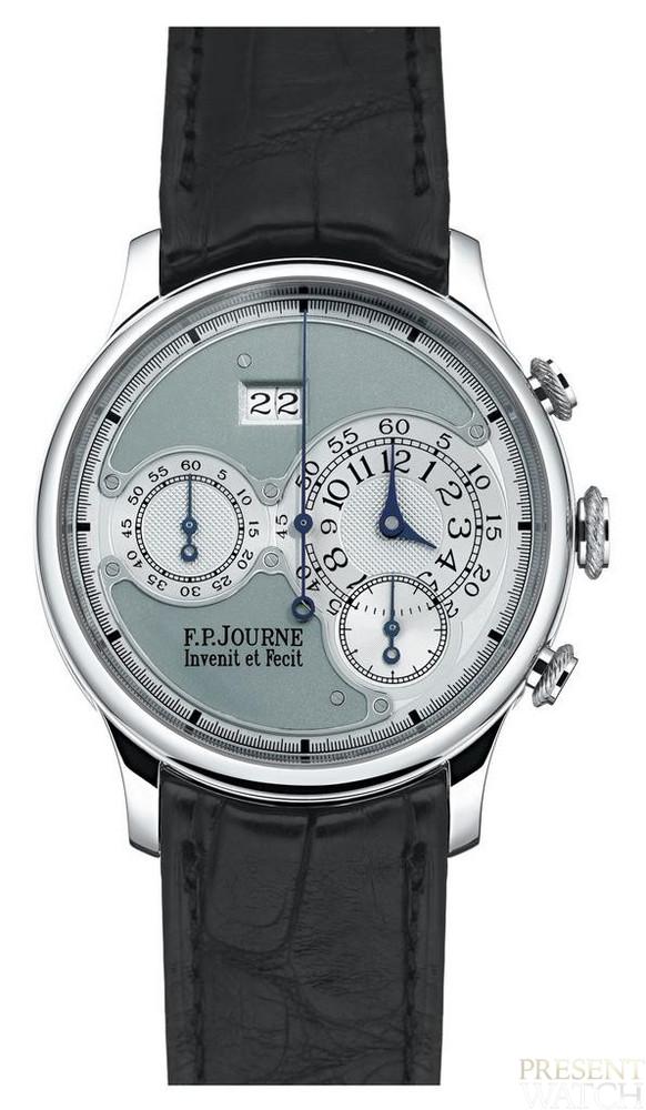 Octa Chronograph Platinum front by FP Journe