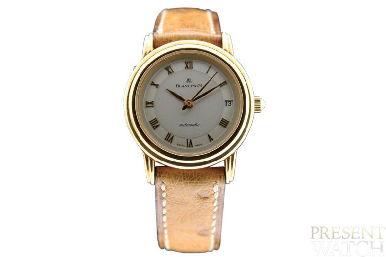 Blancpain, Ref. 170. Yellow gold lady's wristwatch with cream dial