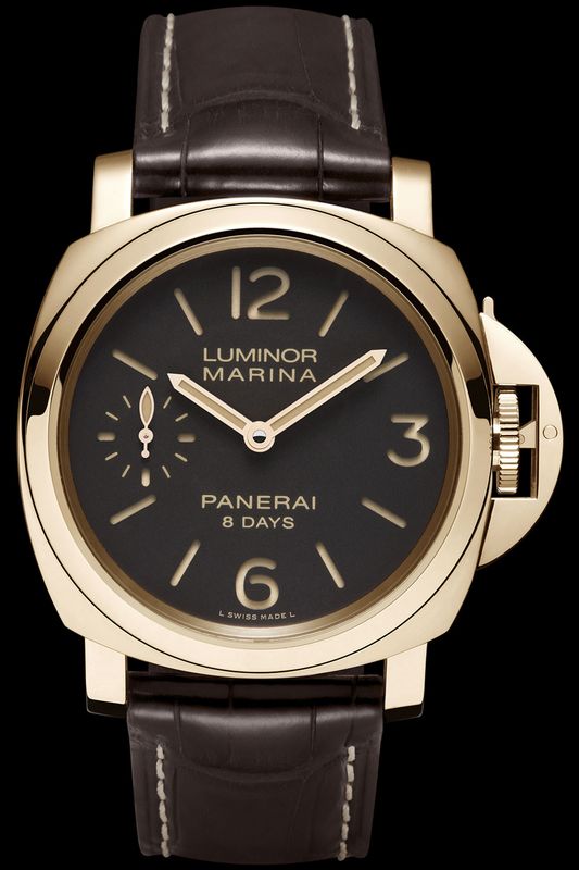 The new Panerai Marina 8 Days Oro Rosso