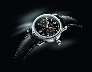 Longines avigation oversize crown second time-zone