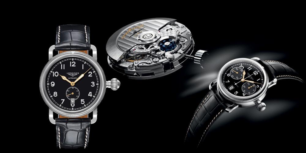 longines avigation oversize crown